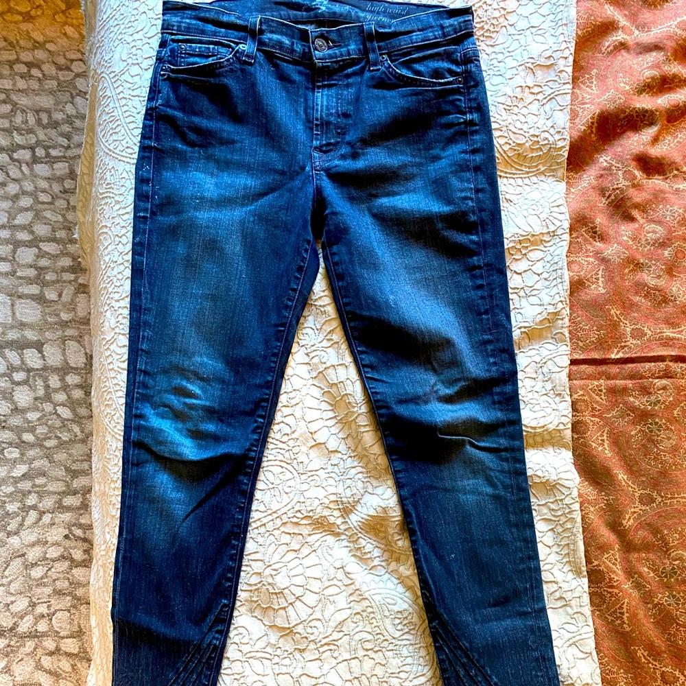 7 For All Mankind Women's Gwenevere Ankle Skinny High Rise Jean 28